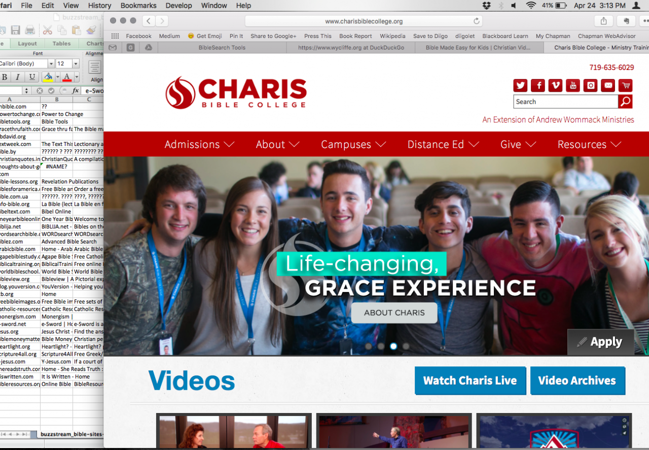 Charis Bible College For All Things Bible