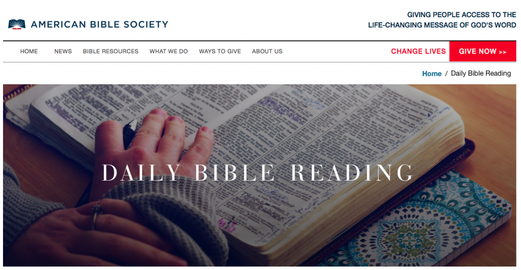 Daily Bible Reading - For All Things Bible