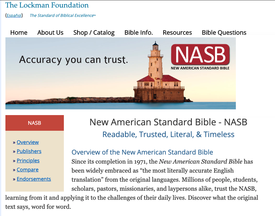 bible gateway new american standard