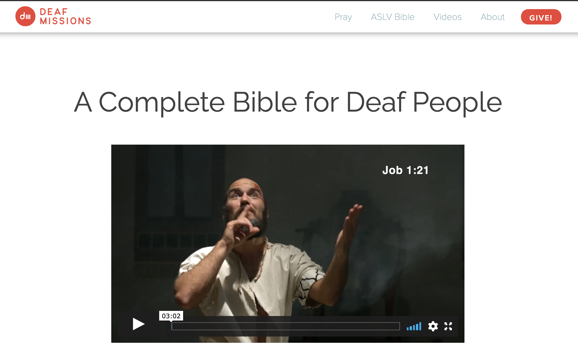 American Sign Language Version (ASLV) For All Things Bible
