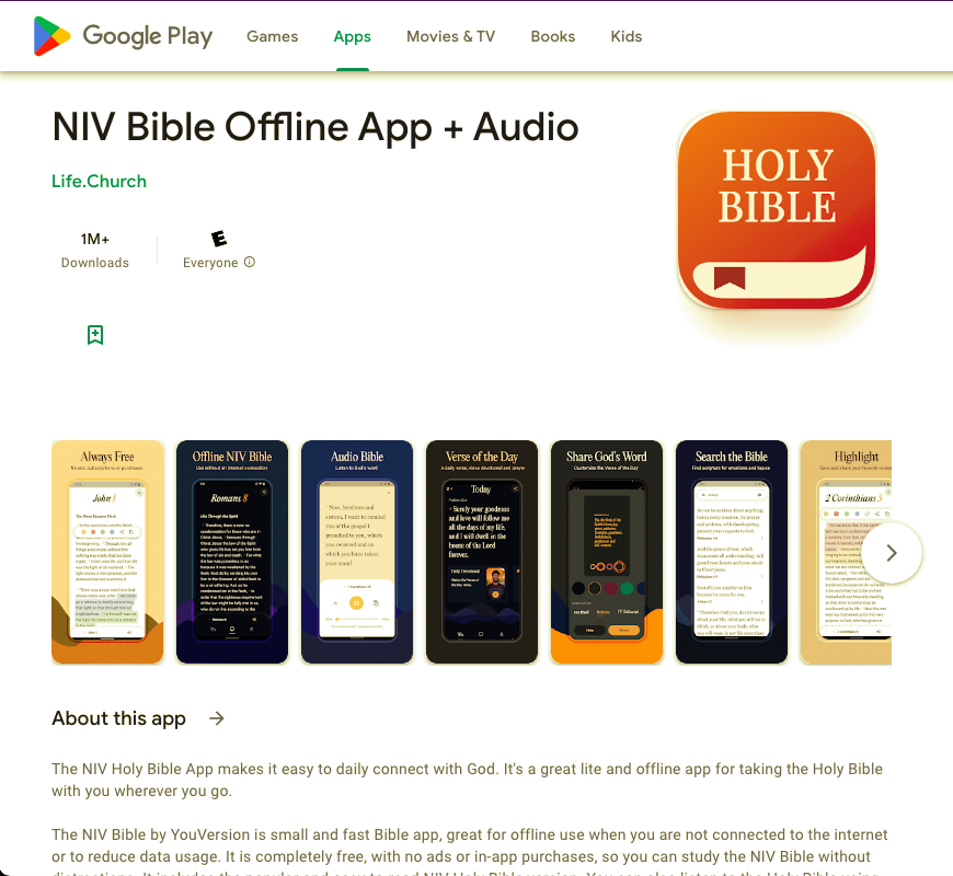 bible niv application free download